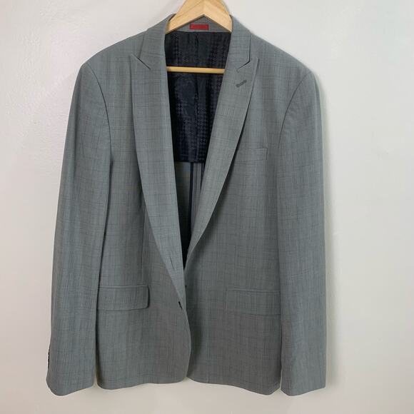John Varvatos Star USA Size 44R Two Button Blazer Suit Jacket Gray Business - Picture 2 of 13